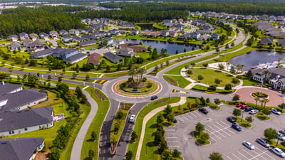 aerial image of HOA community | Commercial Landscaping Yellowstone Landscape
