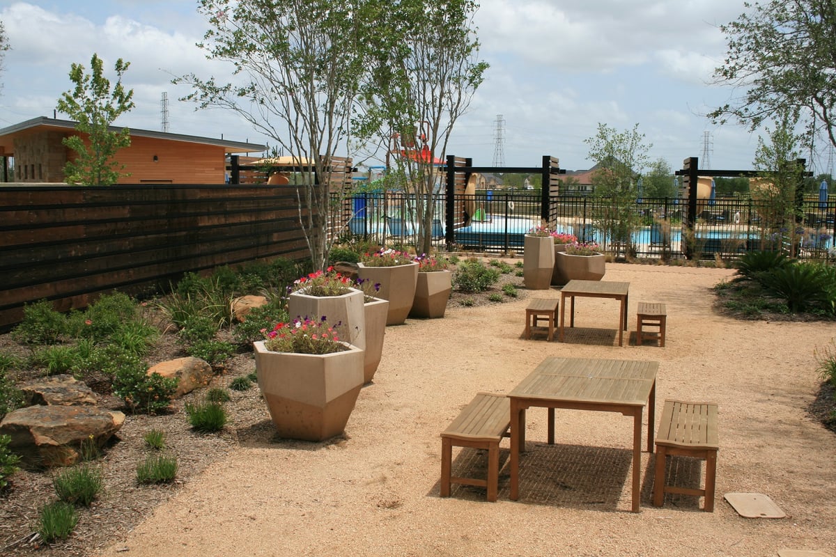 container gardens in common area