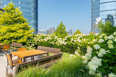 Rooftop Garden with Tables | Yellowstone Landscape