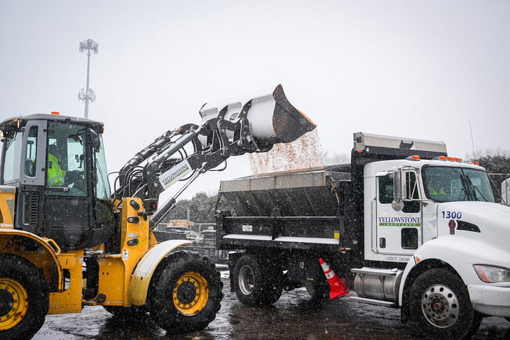 Salt Truck Loading Up 