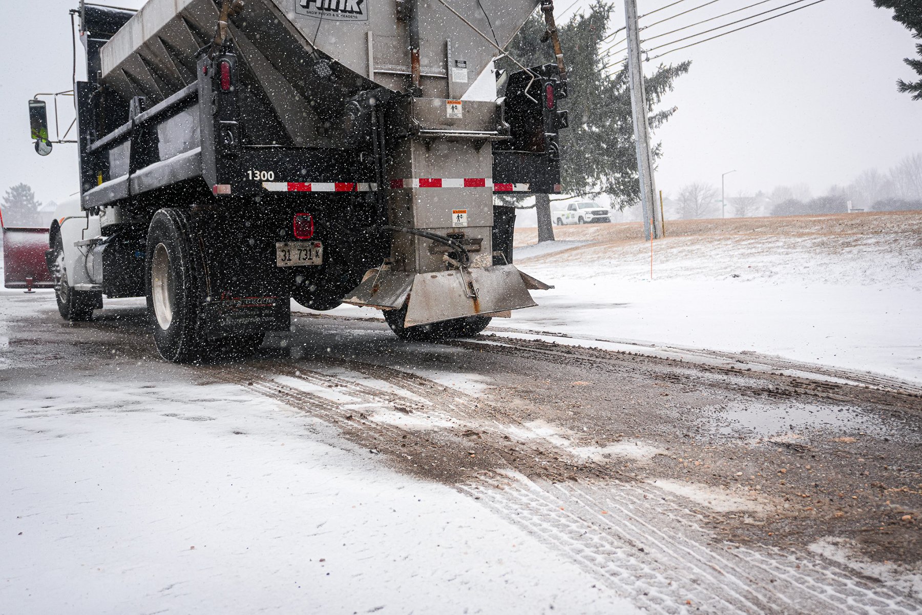 salt truck, snow and ice removal services