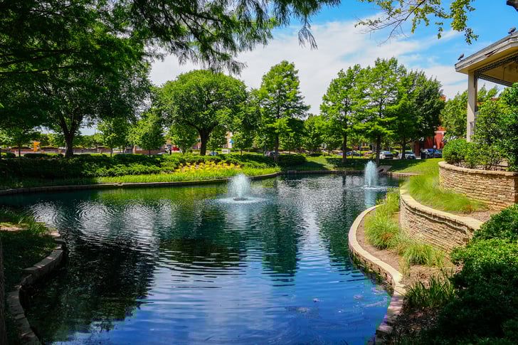 water fountain in park 