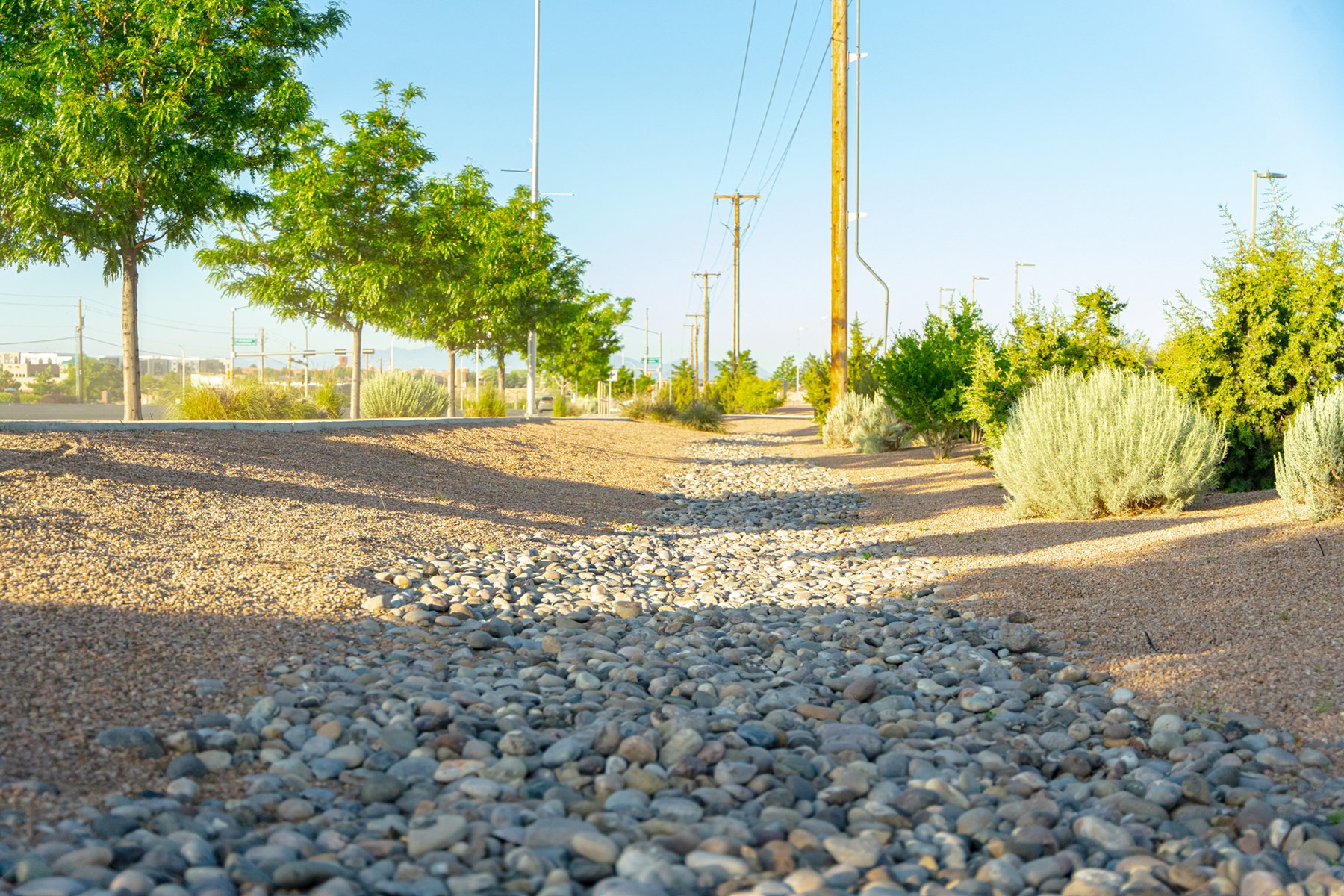 Rock Design example in landscape bed 