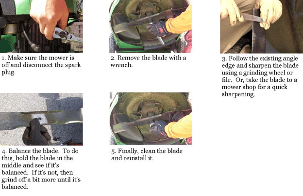 Sharpening Mower Blades