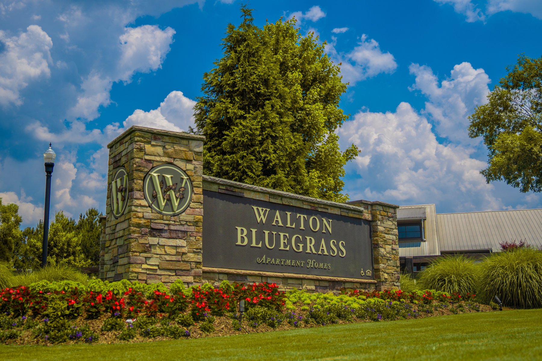 property sign with great landscaping