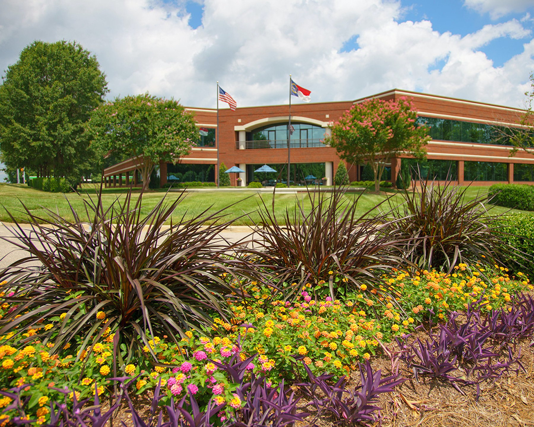 Commercial property landscape maintained by Yellowstone Landscape