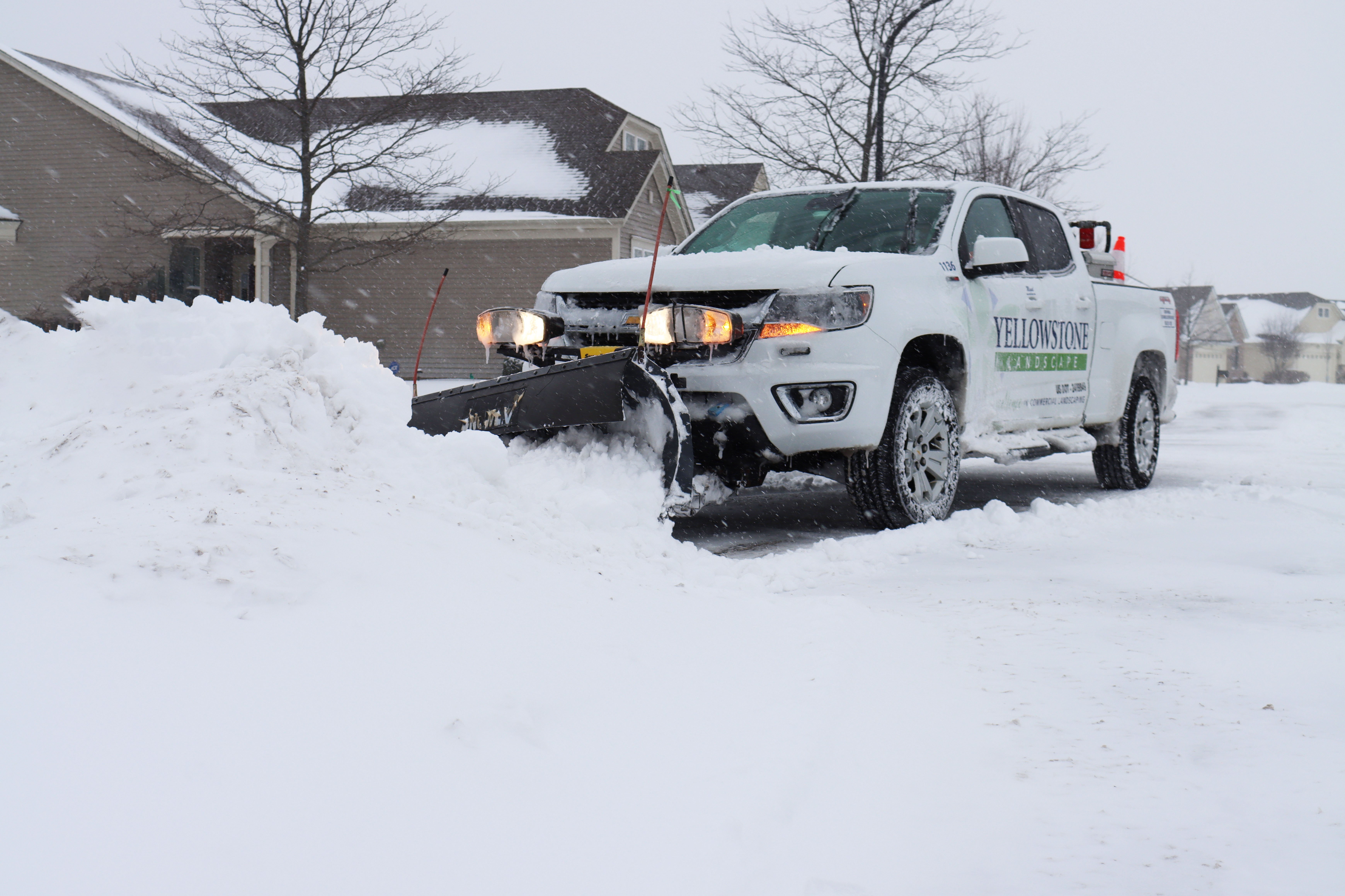 Pushing Snow Yellowstone Landsape Truck 