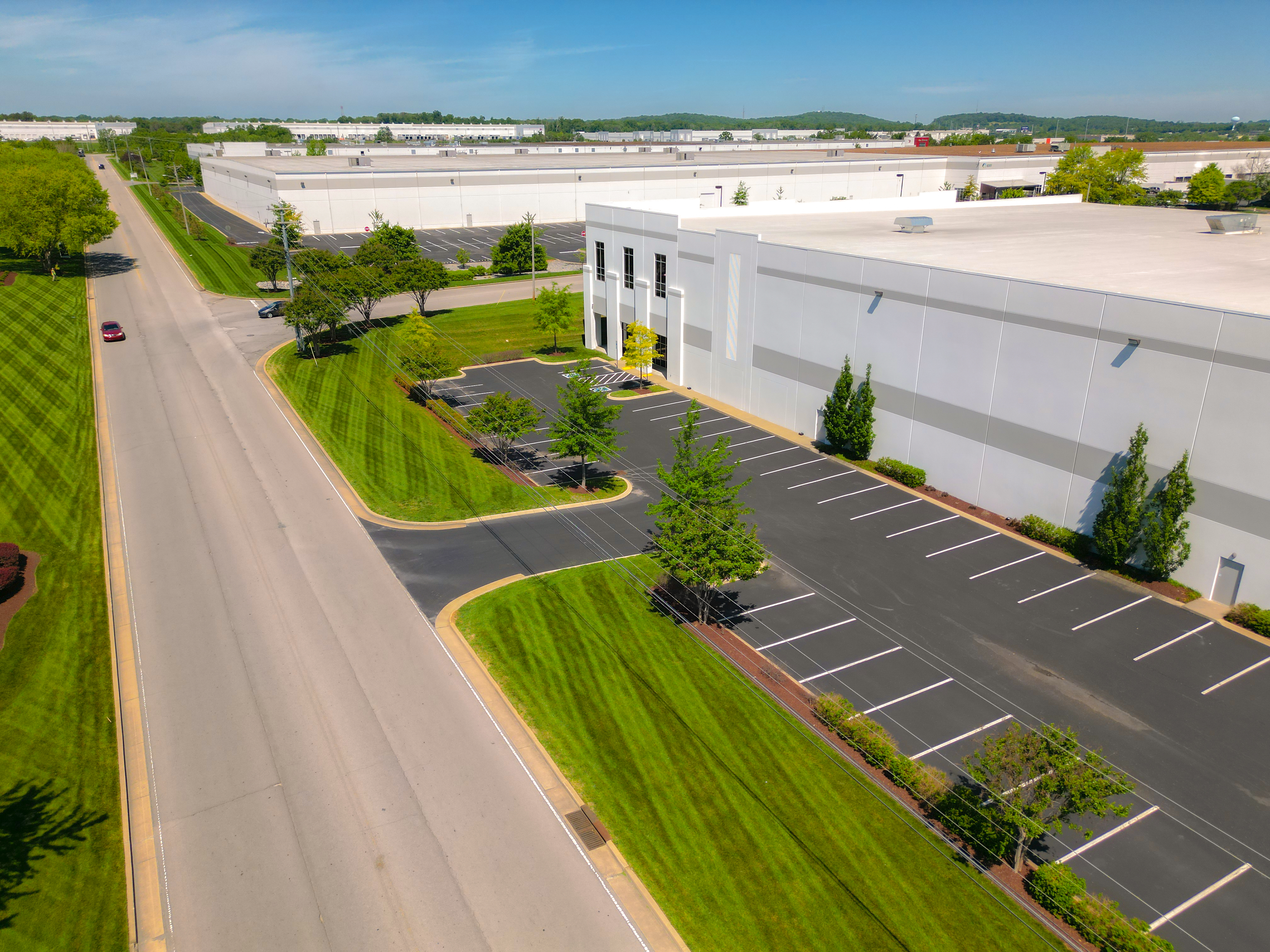 Logistics Facility Example of Commericial Landscaping | Yellowstone Landscape 