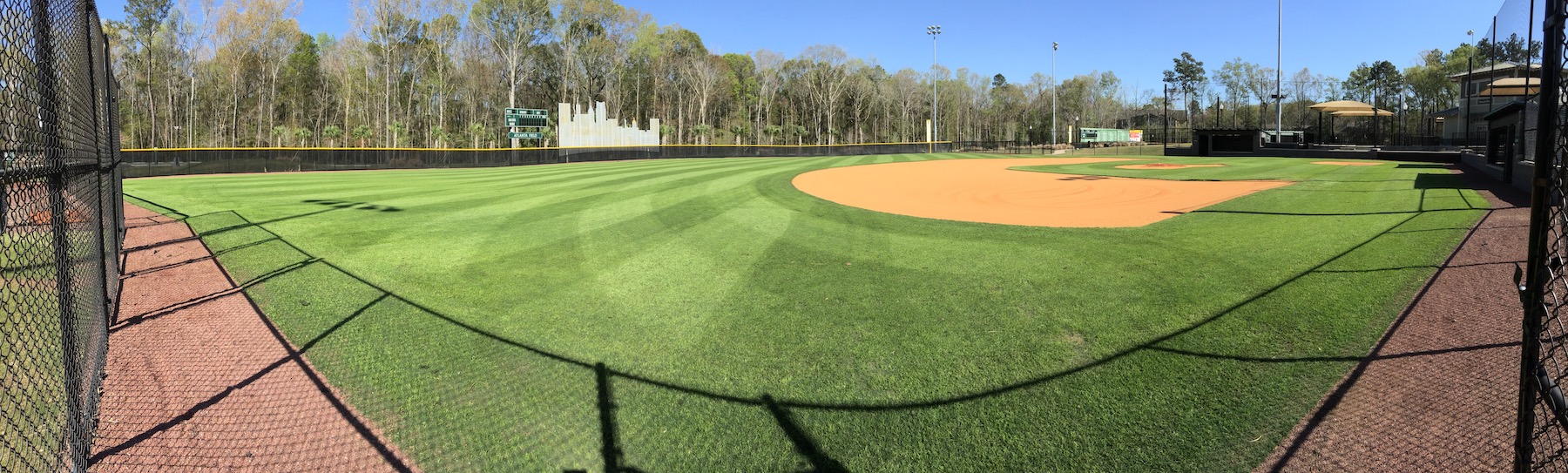 well maintained athletic field