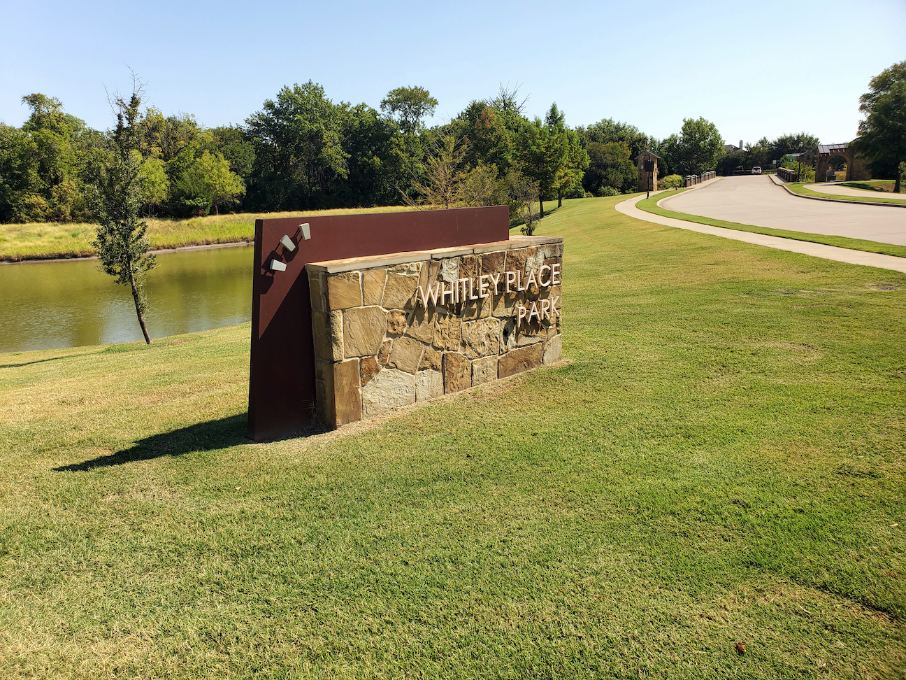 Whitley Place HOA sign Dallas, TX